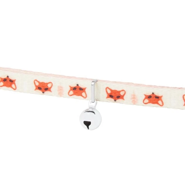 Frisco Fantastic Foxes Cat Collar, 8-12 Inches, 3/8-in wide 4 Frisco Fantastic Foxes Cat Collar, 8-12 Inches, 3/8-in wide - Image 2