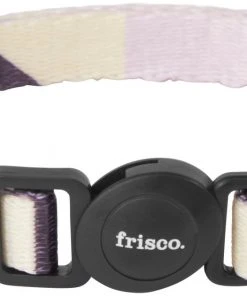 Frisco Purple Colorblock Cat Collar, 8-12 Inches, 3/8-in wide