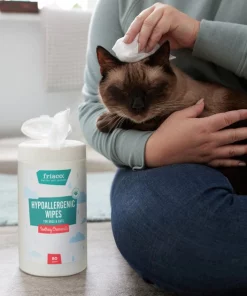 Frisco Hypoallergenic Waterless Grooming Wipes for Dogs & Cats, Soothing Chamomile, 80 count -Frisco Sales 2024 291595 PT5. SY630 V1627306960