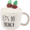 Frisco Brunch Coffee Plush with Rope Squeaky Dog Toy -Frisco Sales 2024 297230 MAIN. SY630 V1642086311