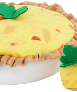 Frisco Brunch Quiche 2-in-1 Plush Squeaky Dog Toy