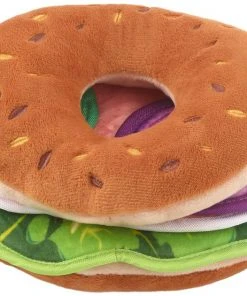 Frisco Brunch Bagel with Lox Plush Squeaky Dog Toy