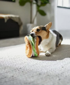 Frisco Brunch Bagel with Lox Plush Squeaky Dog Toy -Frisco Sales 2024 297256 PT2. SY630 V1642089185