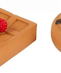 Frisco Brunch Pancake & Waffle Latex Squeaky Dog Toy, 2 count