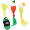 Frisco Brunch Bottomless Mimosas Plush Cat Toy with Catnip, 3 count -Frisco Sales 2024 297288 MAIN. SY630 V1642086393