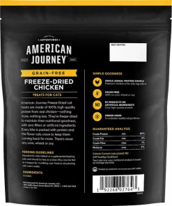American Journey||Frisco American Journey 100% Chicken Freeze-Dried Grain-Free Cat Treats, 5-oz bag + Frisco Bird Teaser with Feathers Cat Toy, Blue -Frisco Sales 2024 297664 PT2. SY630 V1621266762