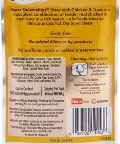 Hartz||Frisco Hartz Delectables Stew Chicken & Tuna Lickable Cat Treat, 1.4-oz, case of 12 + Frisco Peek-a-Boo Cat Chute Cat Toy, Colorful Tri-Tunnel -Frisco Sales 2024 298074 PT2. SY630 V1621266442