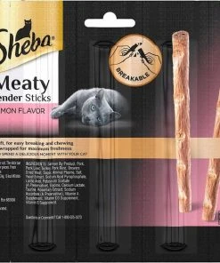Sheba||Frisco Sheba Meaty Tender Sticks Salmon Flavored Cat Treats, 5 count + Frisco Plush, Teaser, Ball & Tunnel Variety Pack Cat Toy with Catnip, 25 count -Frisco Sales 2024 298508 PT2. SY630 V1623201162