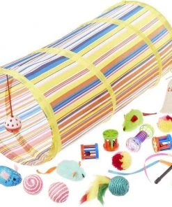 Sheba||Frisco Sheba Meaty Tender Sticks Salmon Flavored Cat Treats, 5 count + Frisco Plush, Teaser, Ball & Tunnel Variety Pack Cat Toy with Catnip, 25 count -Frisco Sales 2024 298508 PT3. SY630 V1623197551