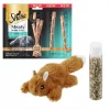 Sheba||Frisco Sheba Meaty Tender Sticks Tuna Flavored Cat Treats, 5 count + Frisco Refillable Catnip Cat Toy, Brown Squirrel -Frisco Sales 2024 298510 MAIN. SY630 V1623195163