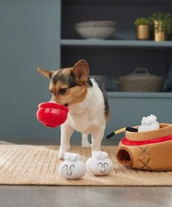 Frisco Dumpling Hide & Seek Puzzle Plush Squeaky Dog Toy, 4 count -Frisco Sales 2024 298881 PT3. SY630 V1640269083