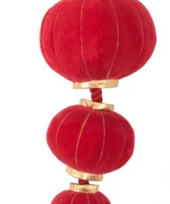 Frisco Lantern Plush with Rope Squeaky Dog Toy