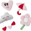 Frisco It's Raining Love Plush Cat Toy with Catnip, 4 count -Frisco Sales 2024 298968 MAIN. SY630 V1637693975