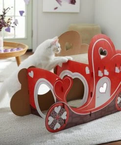 Frisco Love Carriage Cardboard Cat House, 2-Story -Frisco Sales 2024 301565 PT3. SY630 V1638987431