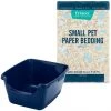 Frisco High Sided Litter Box + Small Animal Bedding, White
