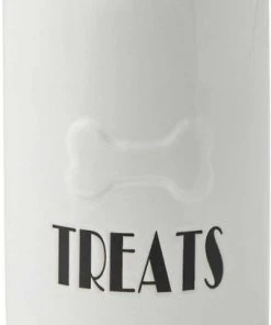 Frisco Ceramic Dog Bowl with Wood Base, 2.5 Cups + Treat Jar, 4 Cups -Frisco Sales 2024 302418 PT5. SY630 V1623055341