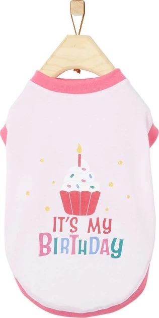 Frisco Happy Birthday Crown, X-Small/Small + Dog & Cat T-Shirt, Pink 8 Frisco Happy Birthday Crown, X-Small/Small + Dog & Cat T-Shirt, Pink - Image 6