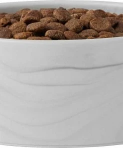 Frisco Marble Design Non-skid Ceramic Dog Bowl + Treat Jar with Wood Lid, 3.75 Cups -Frisco Sales 2024 302482 PT2. SY630 V1623053547