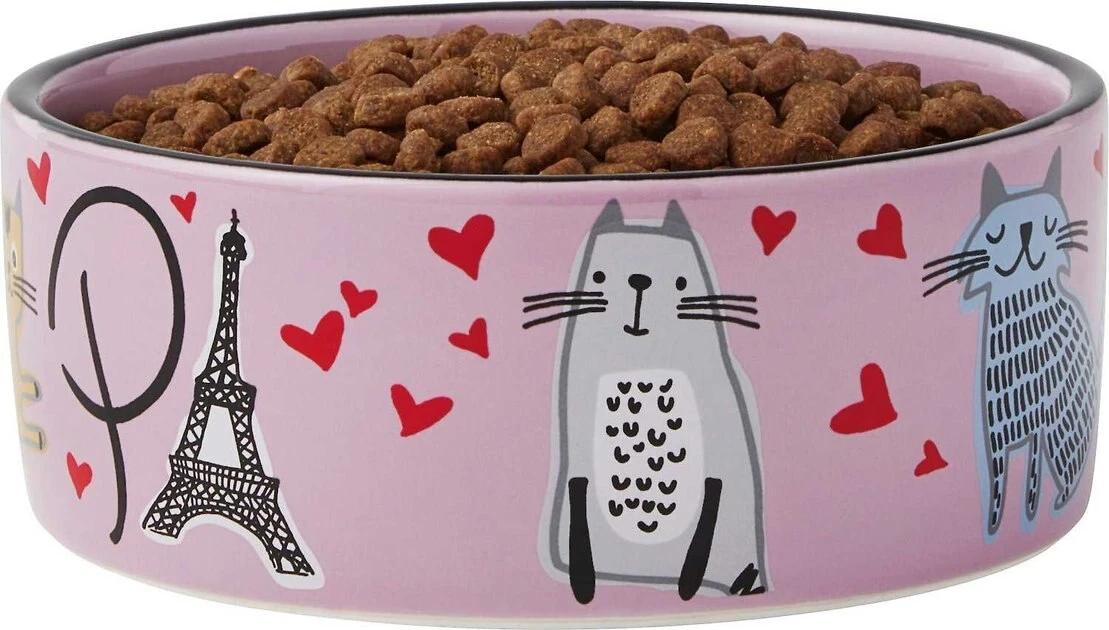 Frisco Paris Non-skid Ceramic Dish, 0.50 Cup + Cat Dish, 1.50 Cup 9 Frisco Paris Non-skid Ceramic Dish, 0.50 Cup + Cat Dish, 1.50 Cup - Image 7
