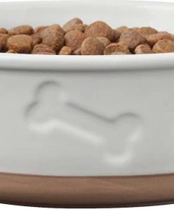 Frisco Silicone Food Mat, Gray, Large + Bones Non-skid Ceramic Dog Bowl -Frisco Sales 2024 302516 PT6. SY630 V1623066141