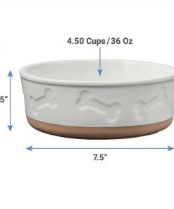 Frisco Silicone Food Mat, Gray, Large + Bones Non-skid Ceramic Dog Bowl -Frisco Sales 2024 302516 PT7. SY630 V1623066750
