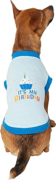 Frisco Birthday Prince Bandana, Medium/Large + Dog & Cat T-Shirt, Blue 7 Frisco Birthday Prince Bandana, Medium/Large + Dog & Cat T-Shirt, Blue - Image 5