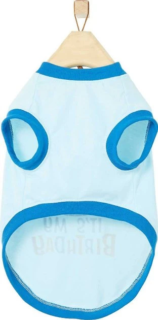 Frisco Birthday Prince Bandana, Medium/Large + Dog & Cat T-Shirt, Blue 8 Frisco Birthday Prince Bandana, Medium/Large + Dog & Cat T-Shirt, Blue - Image 6