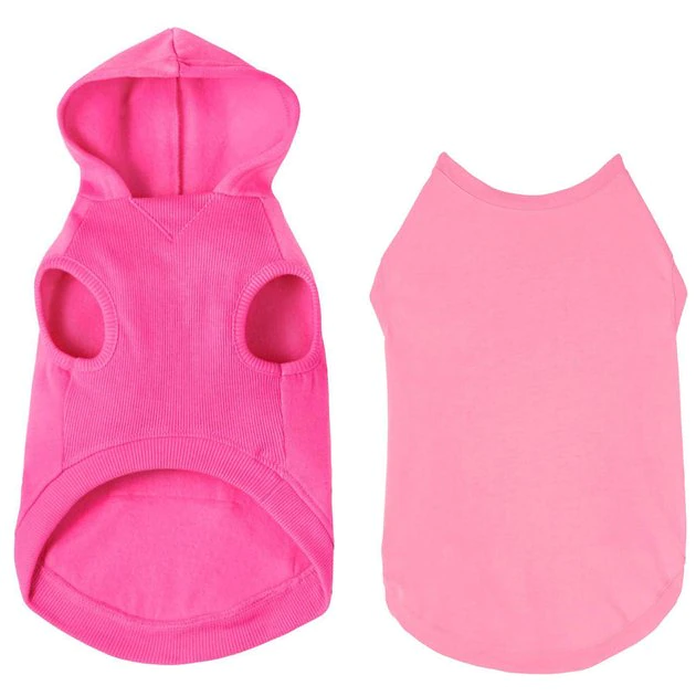 Frisco Dog & Cat Basic Hoodie + T-Shirt, Pink 3 Frisco Dog & Cat Basic Hoodie + T-Shirt, Pink