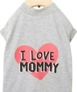Frisco I Love Daddy + I Love Mommy Dog & Cat T-Shirt, Gray -Frisco Sales 2024 302738 PT5. SY630 V1623086853