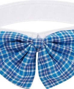 Frisco Plaid Dog & Cat Bow Tie, Orange & Blue + Blue -Frisco Sales 2024 302770 PT5. SY630 V1623085354