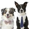 Frisco Plaid Dog & Cat Bow Tie, Orange & Blue + Polka Dot, Navy -Frisco Sales 2024 302784 MAIN. SY630 V1623055952