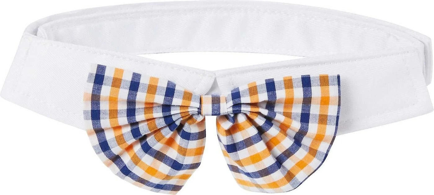 Frisco Plaid Dog & Cat Bow Tie, Red & Blue + Orange & Blue 9 Frisco Plaid Dog & Cat Bow Tie, Red & Blue + Orange & Blue - Image 7
