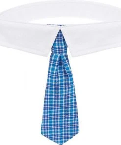 Frisco Plaid Dog & Cat Neck Tie, Blue Plaid + Polka Dot, Teal -Frisco Sales 2024 302794 PT3. SY630 V1623061044