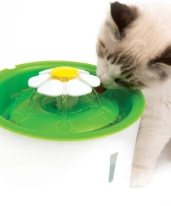 Catit||Frisco Catit Flower Plastic Fountain, 100-oz + Frisco Pet Toy & Bowl Cleaning Wipes -Frisco Sales 2024 303288 PT4. SY630 V1623043360