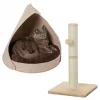 Frisco 21-in Sisal Scratching Post with Toy, Cream + Felt Removable Hood Cave Cat & Dog Covered Bed, Brown -Frisco Sales 2024 303320 MAIN. SY630 V1623049357