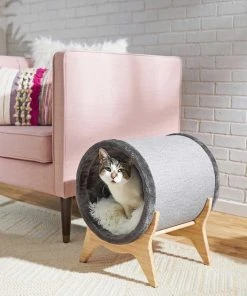 Frisco 62-in Modern Tree & Condo + Modern Tunnel Elevated Cat Bed -Frisco Sales 2024 303344 PT7. SY630 V1623074259