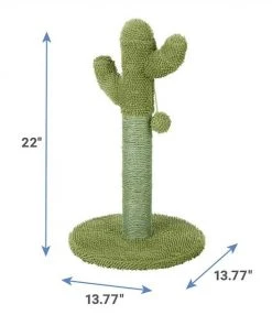 Frisco Cactus Cat Scratching Post, 22-in + Plush Squeaking Burrito Dog Toy -Frisco Sales 2024 303376 PT2. SY630 V1623071554