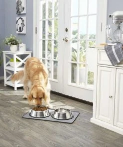 Frisco Fold & Carry Double Door Collapsible Wire Dog Crate & Mat Kit + Stainless Steel Bowl, 4.75-cup, 2 count -Frisco Sales 2024 303424 PT7. SY630 V1623070670