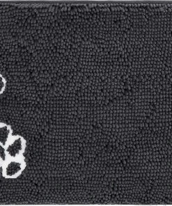 Frisco Microfiber Chenille Shammy Towel + Paw Print Mat, Gray, Large -Frisco Sales 2024 303468 PT5. SY630 V1623034648