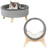 Frisco Modern Round + Tunnel Elevated Cat Bed -Frisco Sales 2024 303470 MAIN. SY630 V1623087777