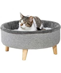 Frisco Modern Round + Tunnel Elevated Cat Bed -Frisco Sales 2024 303470 PT1. SY630 V1623064353