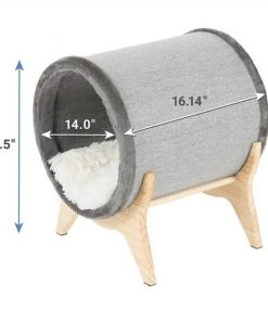Frisco Modern Round + Tunnel Elevated Cat Bed -Frisco Sales 2024 303470 PT6. SY630 V1623067063