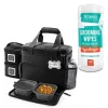 Mobile Dog Gear||Frisco Mobile Dog Gear Week Away Tote Travel Bag, Black, Medium/Large + Frisco Hypoallergenic Grooming Wipes with Aloe for Dogs & Cats, Unscented, 50 count