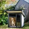 Frisco Modern Wooden Outdoor Dog House, White -Frisco Sales 2024 304037 MAIN. SY630 V1641481230