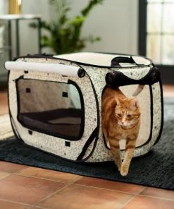 Frisco Collapsible Cat Cage, Litter Box, & Mat -Frisco Sales 2024 306999 PT6. SY630 V1634830497