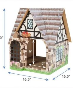 Frisco Tudor House Cardboard Cat House -Frisco Sales 2024 308815 PT1. SY630 V1642691460