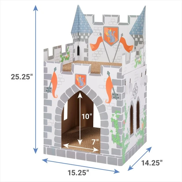 Frisco Castle Cardboard Cat House, 2-Story 4 Frisco Castle Cardboard Cat House, 2-Story - Image 2