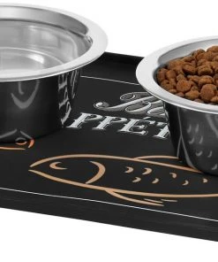 Frisco Silicone Fish Print Dog & Cat Food Mat, Black -Frisco Sales 2024 311953 PT4. SY630 V1642542167