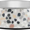 Frisco Terrazzo Design Stainless Steel Dog & Cat Bowl