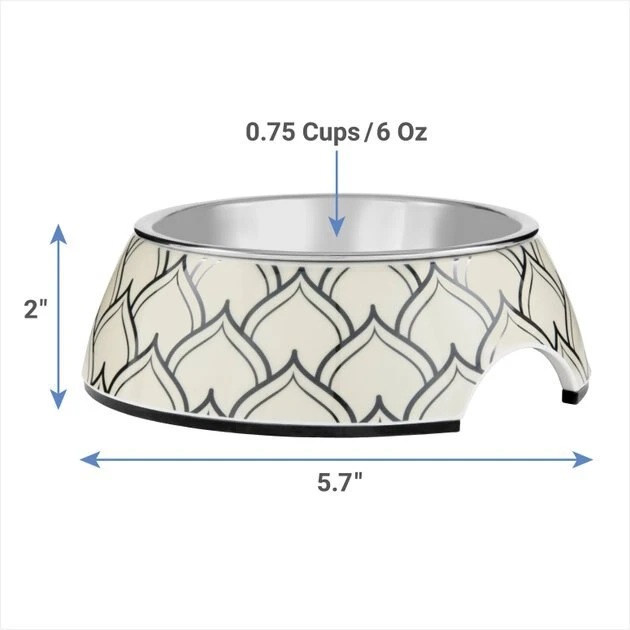 Frisco Moroccan Design Stainless Steel Dog & Cat Bowl 4 Frisco Moroccan Design Stainless Steel Dog & Cat Bowl - Image 2